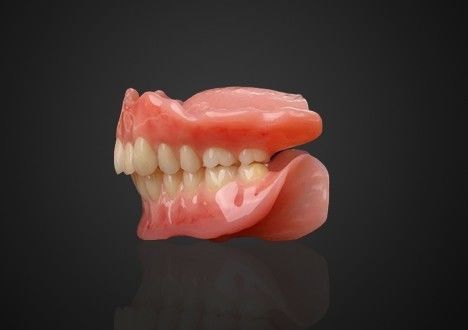 دندانهاي پاره اي با پايه آڪريليک فوري جذب شده قابل برداشتن و راحت